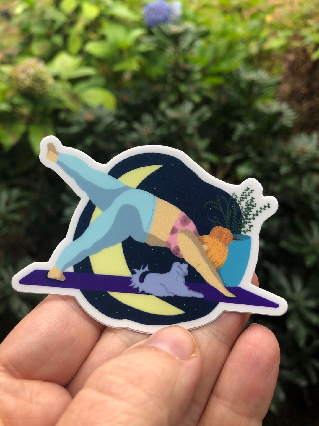 Workout Stickers, Body Positivity Yoga Sticker, Yogi Sticker - Etsy
