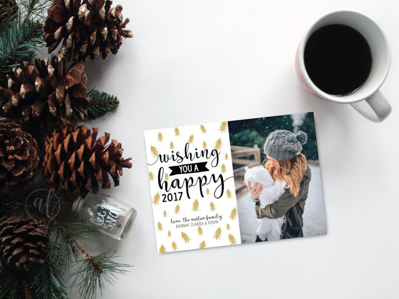 Wishing you a happy Photo christmas card christmas card holiday card photo holiday card christmas photo card photo cards image 1