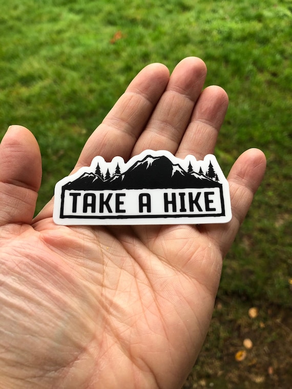 Hike it Window Decal vintage retro style mountain hiking hiker decal sticker