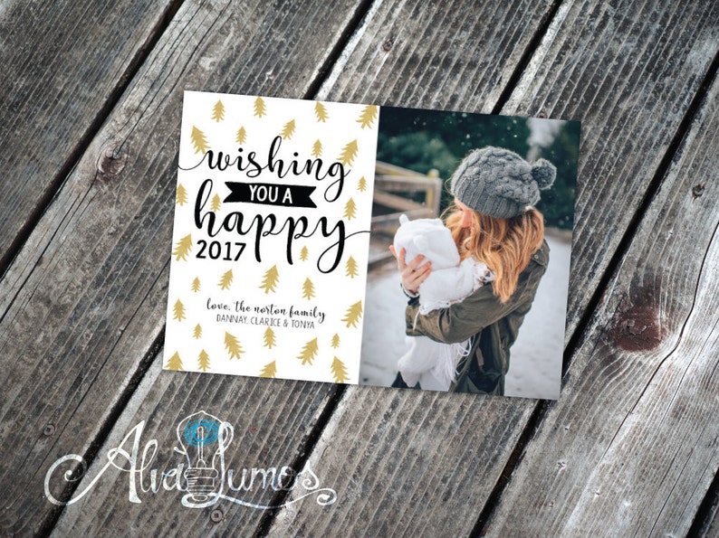 Wishing you a happy Photo christmas card christmas card holiday card photo holiday card christmas photo card photo cards image 4