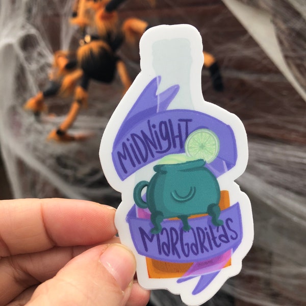 Midnight Margaritas halloween sticker