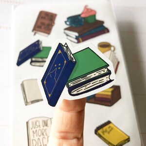 book lover sticker sheet for planners, book sticker sheets