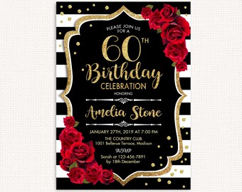 black white invite etsy