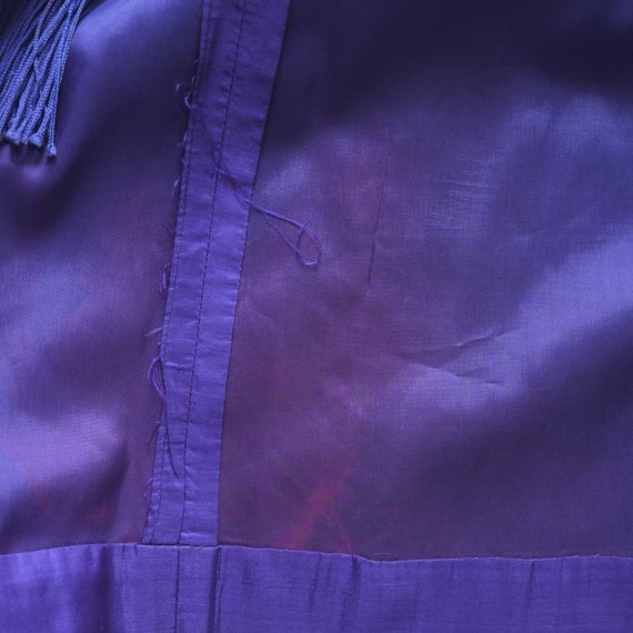 1970s purple silk wrap skirt - image 5