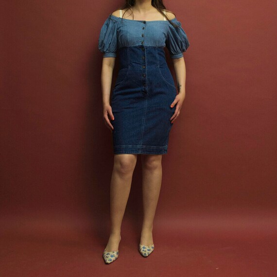 1980s Byblos Jeans denim dress - image 2