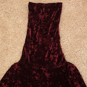 1990s '18008 Kamali' Norma Kamali crushed velvet turtleneck tunic image 4
