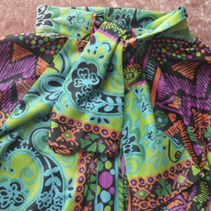 1970s psychedelic print house dress image 6