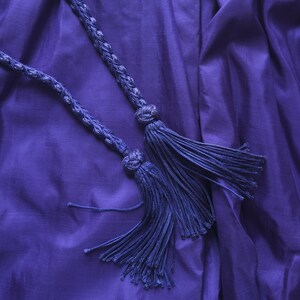 jupe portefeuille en soie violette des années 1970 image 6