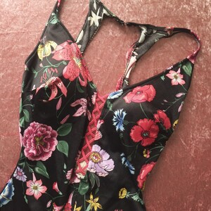 1970s Cole of California floral swimsuit image 5