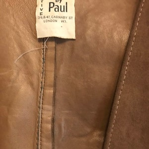 rare vintage 1960s John Stephen 'Sportive Male by Paul' Carnaby St brown suede leather belted vest image 6