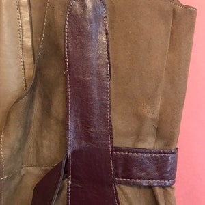 rare vintage 1960s John Stephen 'Sportive Male by Paul' Carnaby St brown suede leather belted vest image 4
