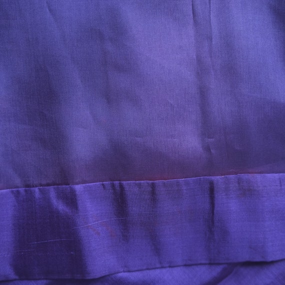 1970s purple silk wrap skirt - image 7