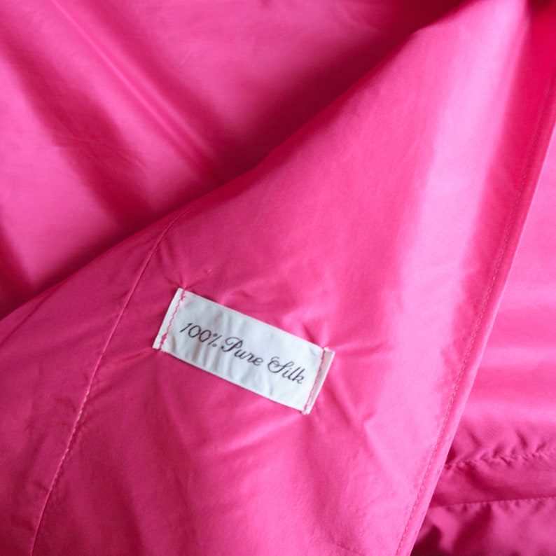 1960s hot pink silk dolman sleeve jacket image 4