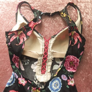 1970s Cole of California floral swimsuit image 4