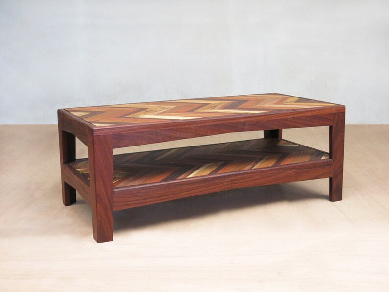 Mid Century Modern Furniture Herringbone Coffee Table Danish Etsy