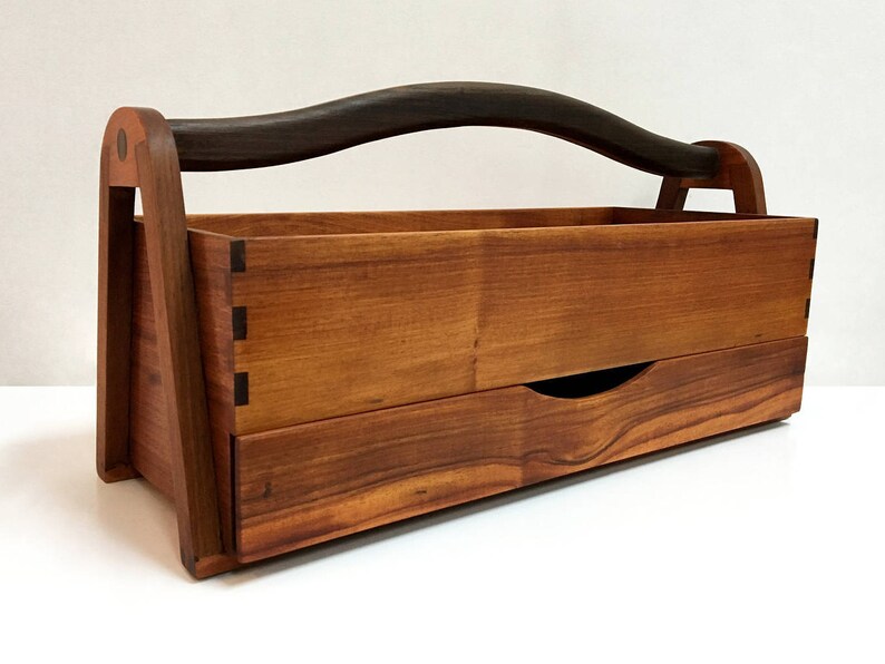 Wood Tool Box Desk Organizer Retirement Walnut New Home Wood Tool Box Desk Organizer Retirement