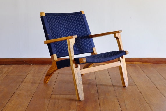 Mid Century Modern Armchair Navy Blue Accent Chair Lounger Mid Century Modern Armchair Navy Blue