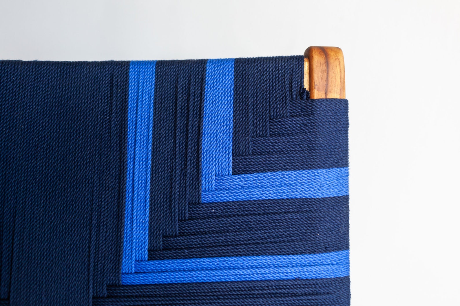 Midnight Blue Pattern Lounge Chair Mid Century Modern Etsy