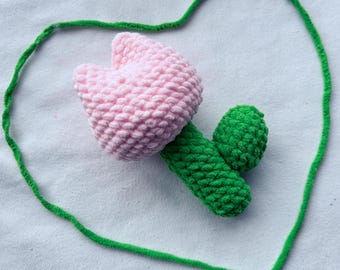 crochet pattern of tulip flower, digital file,PDF file
