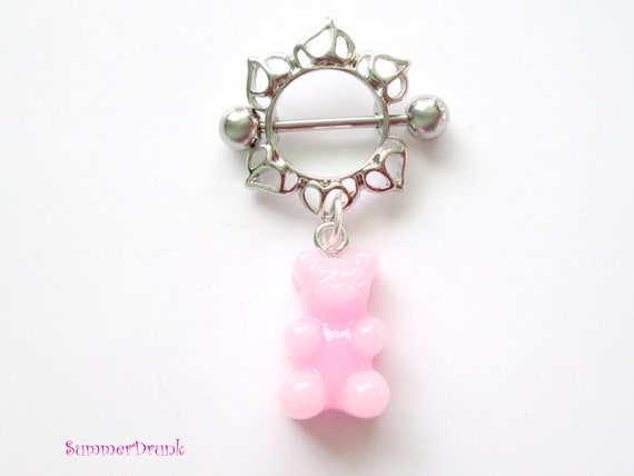 Gummy bear nipple ring