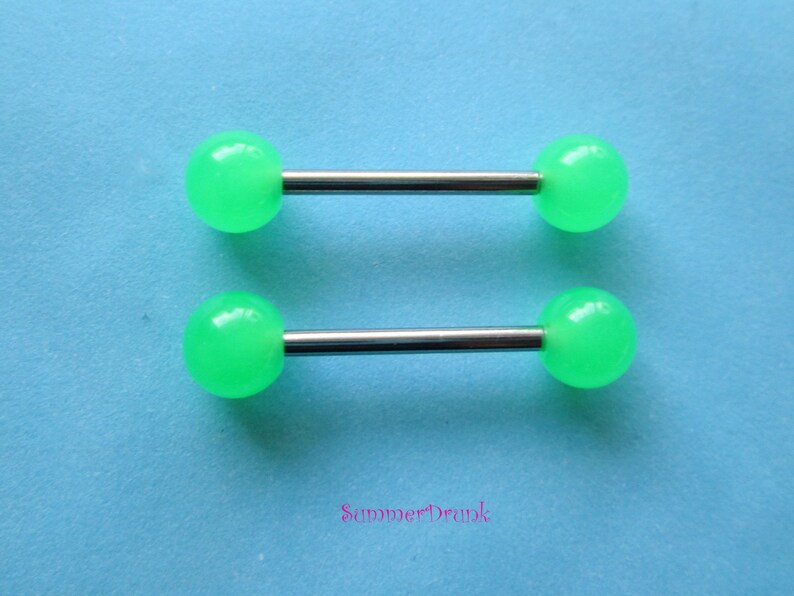 Glow in the Dark Nipple Ring Nipple Piercing Glow Nipple Etsy