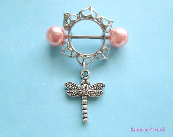 Dragonfly nipple ring, Nipple piercing,nipple piercing , Nipple jewelry,Dragonfly nipple jewelry,Nipple ring, Boho nipple ring,Dreamcatcher