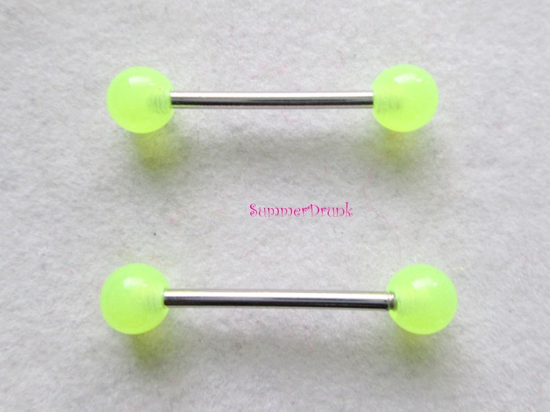 Glow in the Dark Nipple Ring Nipple Piercing Glow Nipple Etsy