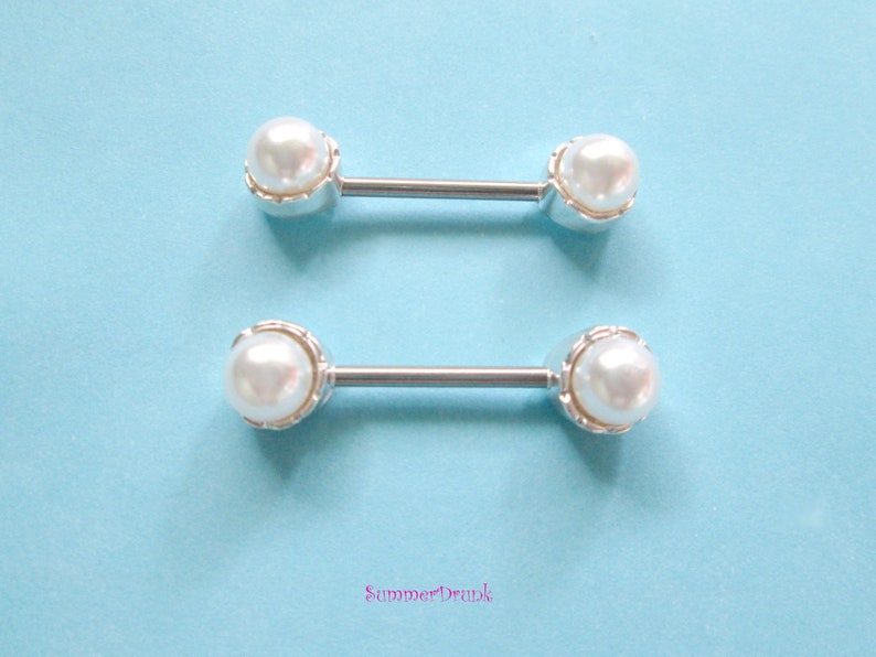 Nipple jewelry Pearl nipple jewelry Nipple ring Boho nipple ring Pearl nipple ring Nipple piercing Pearl nipple piercing