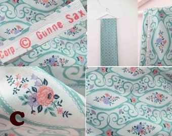 Vintage Mint Green Foral Wamsutta For Gunne Sax Cotton Fabric fabric 2 meters x 112cm wide 25% Off Purchasing 2 or more items MORETHANONE25