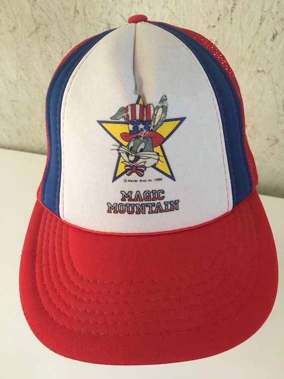 80s Magic Mountain Snapback 1986 Bugs Bunny Truck… - image 1