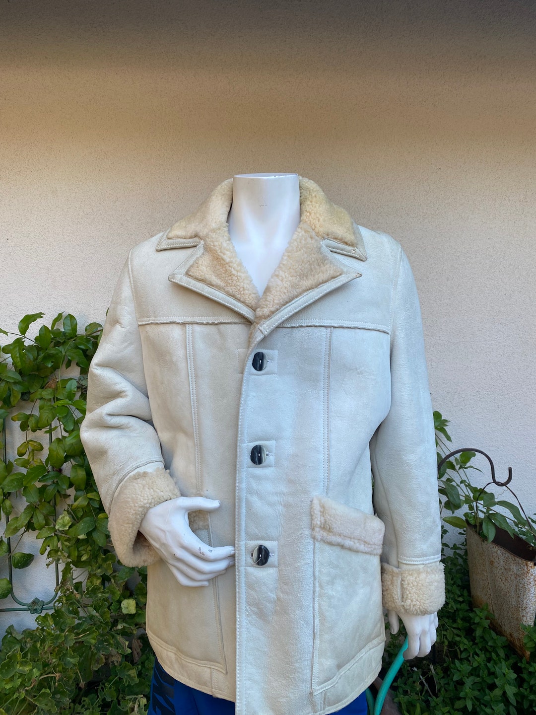 60s70s SuèdeCalifornian 42inch jacket - ピーコート・ウールコート