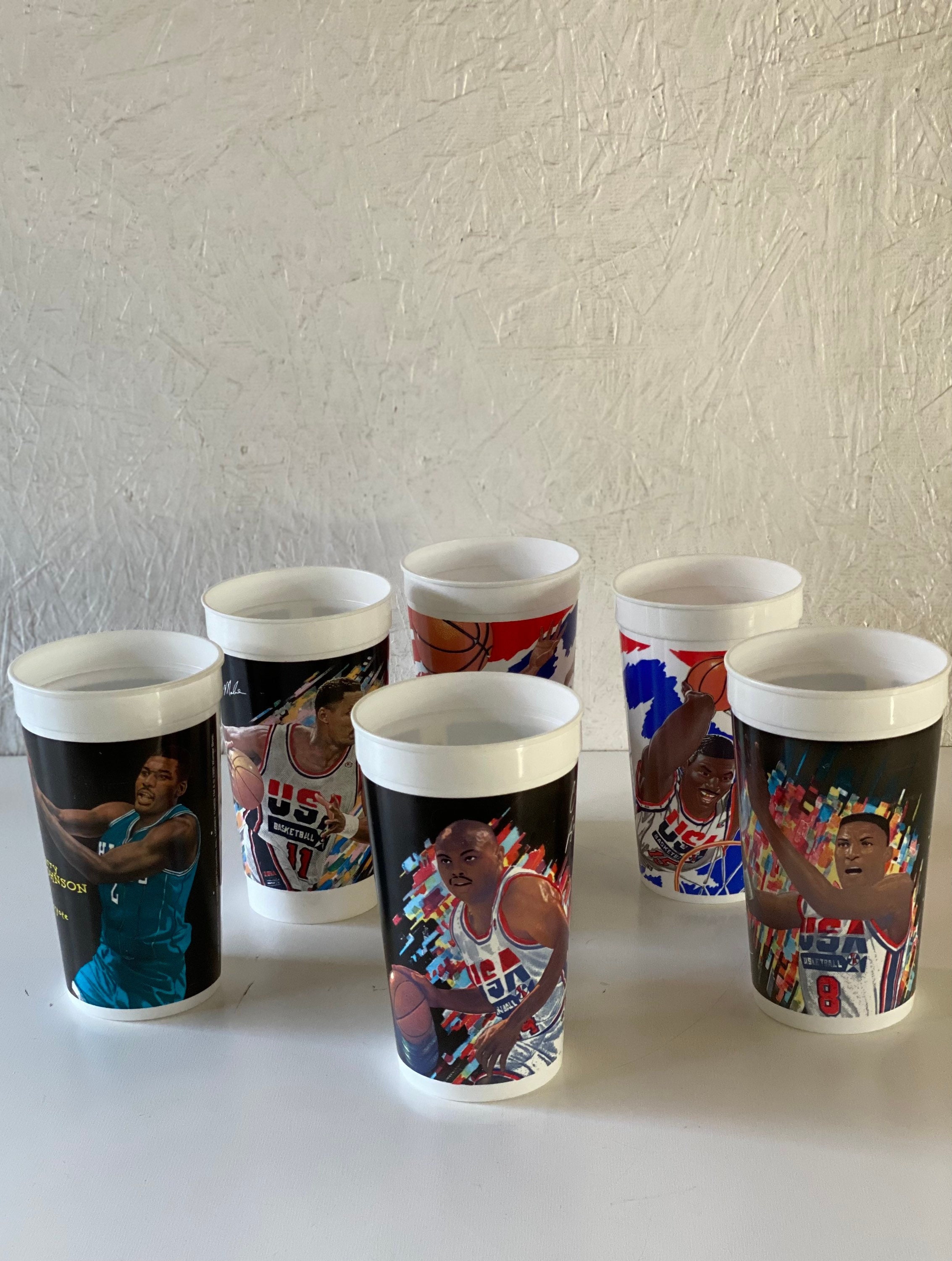 Vintage 90s Mcdonalds USA Basketball Tumbler 32 Oz Mvps Scottie