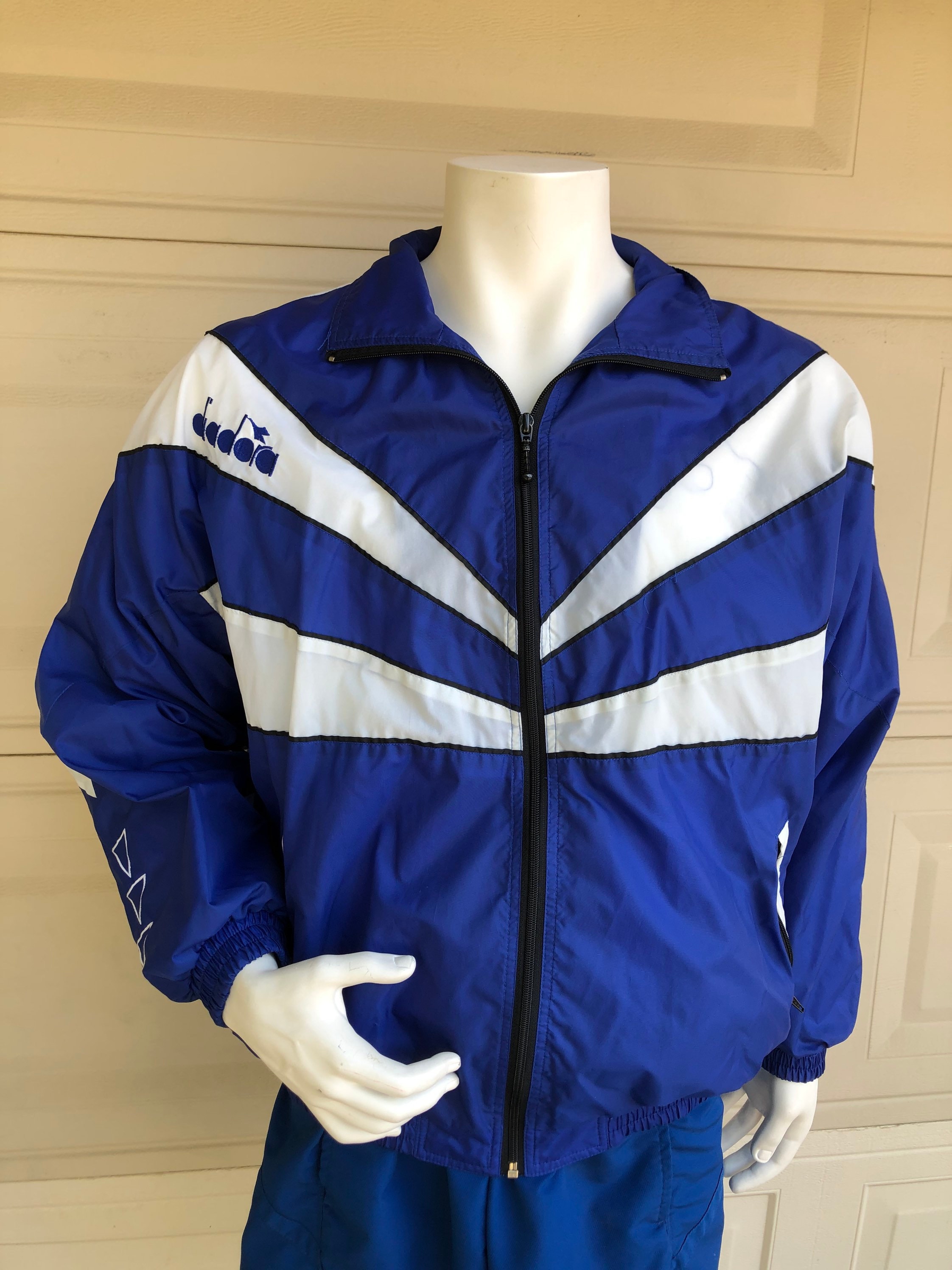 Vintage Diadora Hooded Windbreaker Jacket Lined Color Block - Etsy