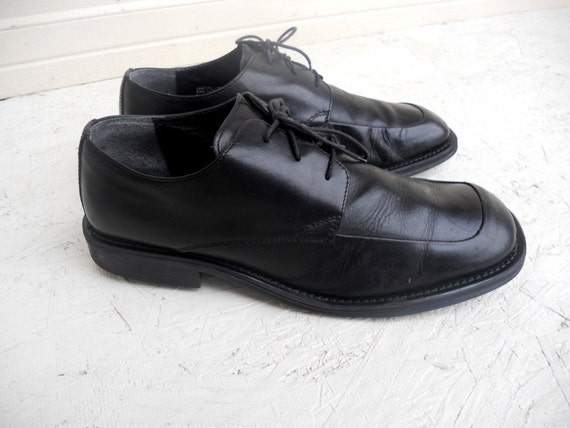 Vintage Men's Black Alfani Leather Lace up Casual Shoes 12 | Etsy