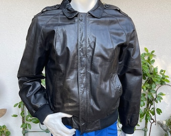 古着 80s USA製 Christian Dior ダーク ストライプ ウール