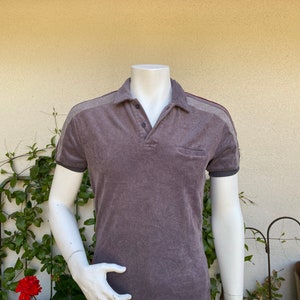 70s Velour Polo - Etsy