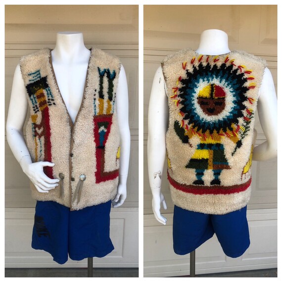 Vintage 70s long vest hooks
