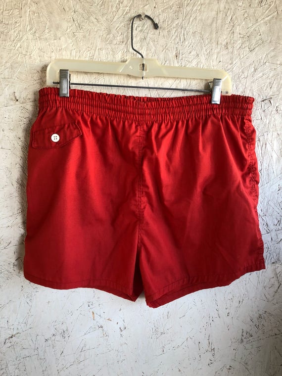 mens red swim shorts