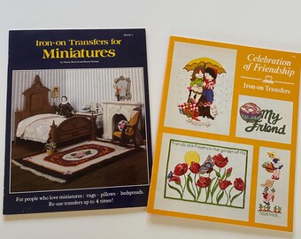 Vintage 70s 80s Iron-on Transfers Book of Multiple Transfers