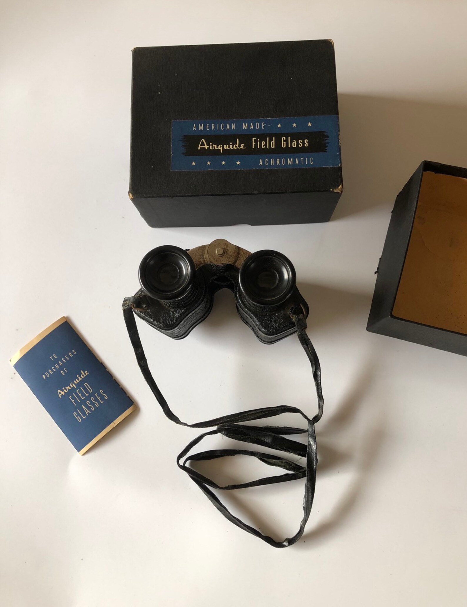 Vintage Airguide Field Glasses Achromatic American Made Fee Etsy