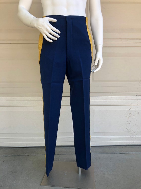 Vintage US Army Officer Wool Dress Trousers Navy … - image 2