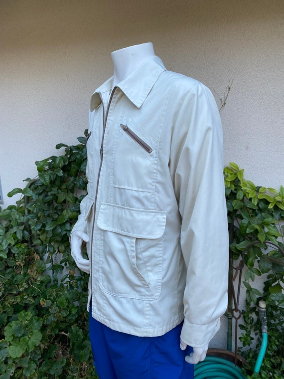 Vintage Pacific Trail Jacket Zip Up Beige Lightwe… - image 4