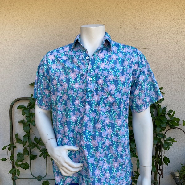 Hawaiian Reverse Print Shirt Etsy