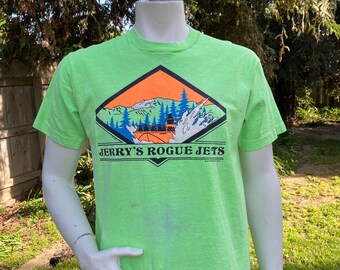 Vintage 90s Rogue Jets Boats Tours T-Shirt As Is Size Large