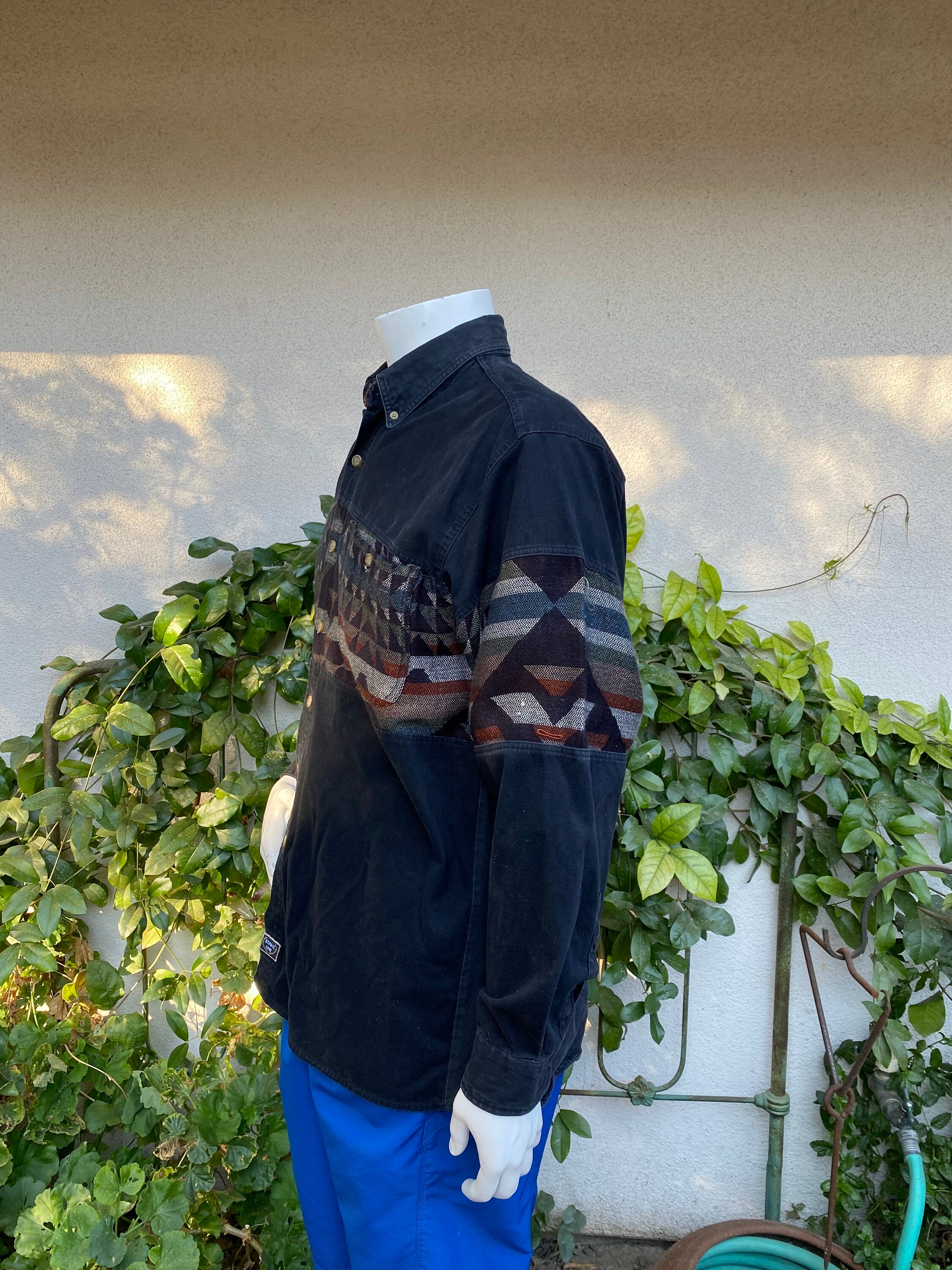 トップス vintage western shirt DS-FA22WS808-RDNYWH-