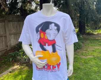 Vintage "Headless" Mickey Mouse Shirt Double Sided Print One Size