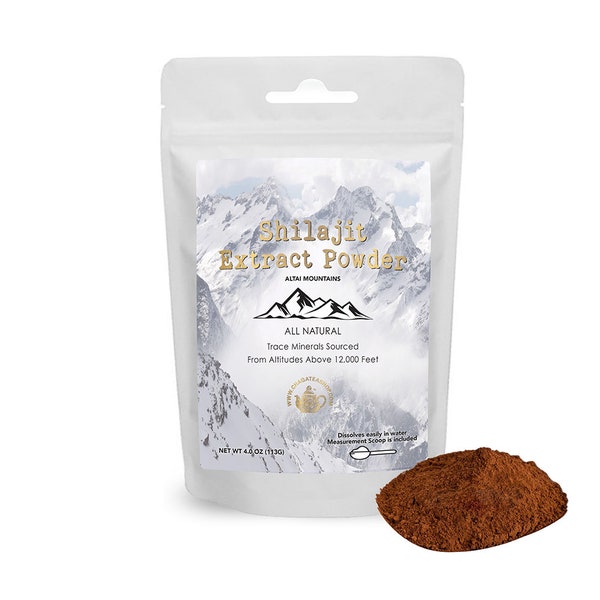Authentic & Pure Shilajit Extract Powder Freeze Dry from Altai Mountains