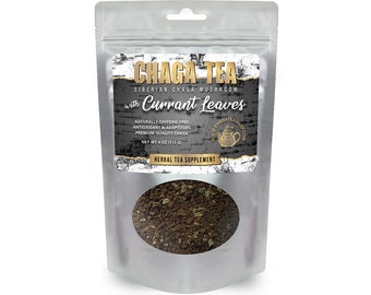 Siberian Chaga Mushroom Loose Tea with Currant Leaves 4 oz. (113g.) EXP: 03/10/2028