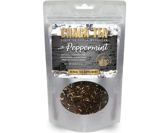 Siberian Chaga Mushroom Loose Tea with Peppermint 4 oz. (113g.)