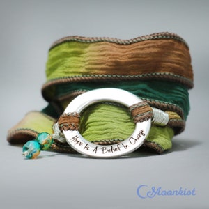 La esperanza es una creencia en el cambio / Regalo de aliento, regalo edificante para un amigo, pulsera inspiradora para mujeres / Moonkist Creations